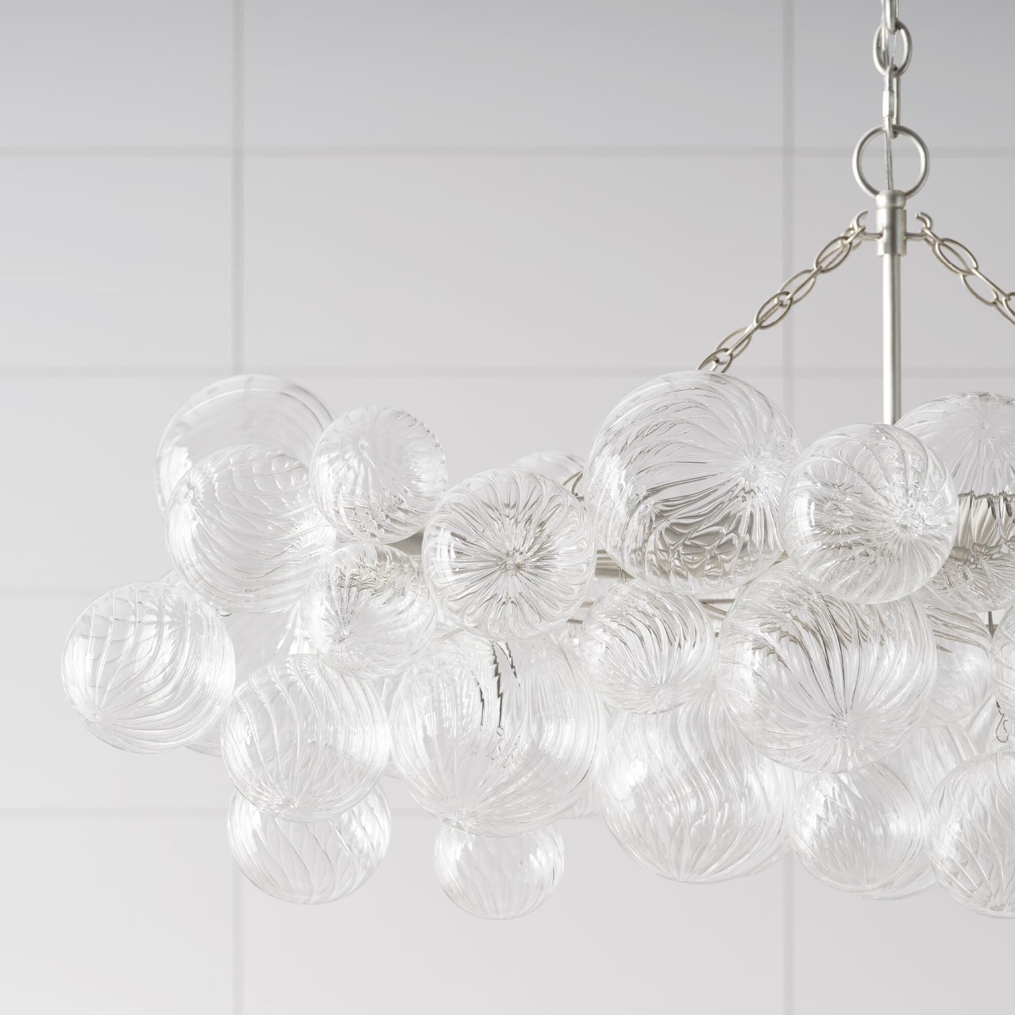 Aurora Chandelier Glass Ball Bubble Modern - Neutral Decor