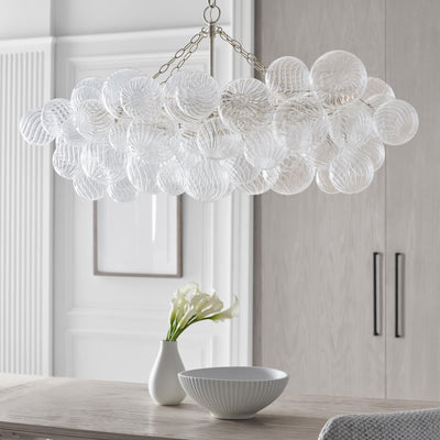 Aurora Chandelier Glass Ball Bubble Modern - Neutral Decor