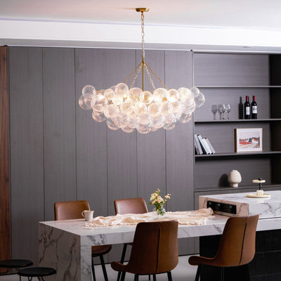 Aurora Chandelier Glass Ball Bubble Modern - Neutral Decor