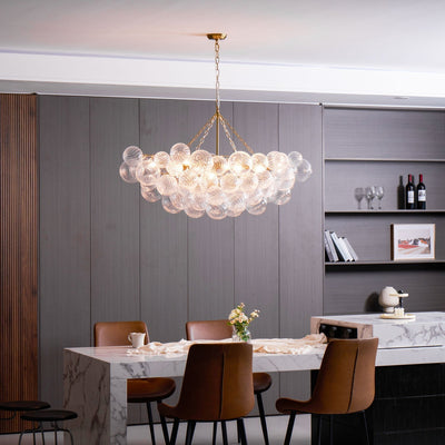 Aurora Chandelier Glass Ball Bubble Modern - Neutral Decor