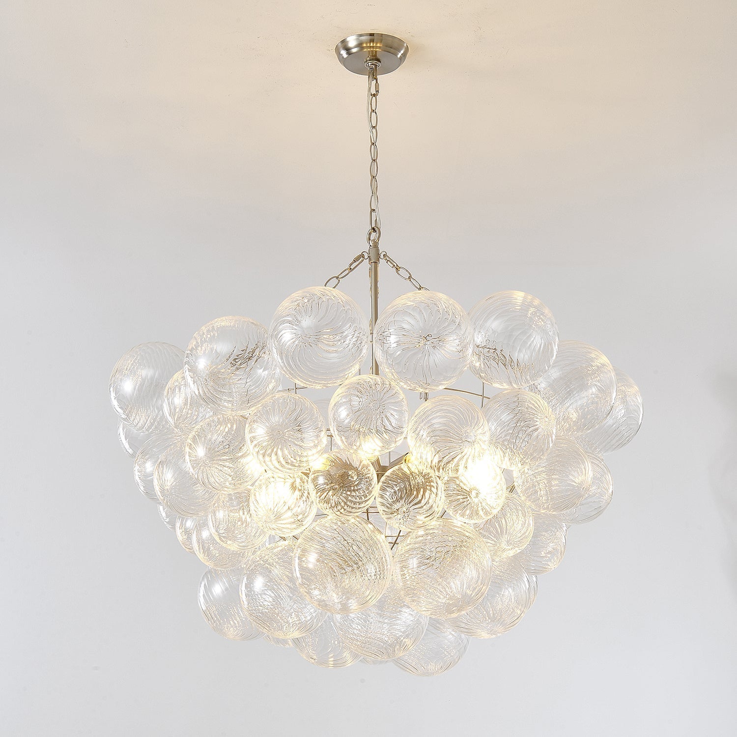 Aurora Chandelier Glass Ball Bubble Modern - Neutral Decor