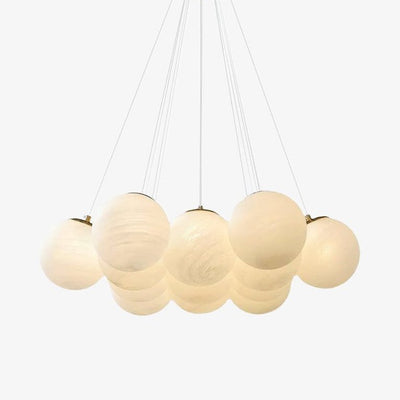 Celalissa Chandelier Glass Cluster Frosted Glass