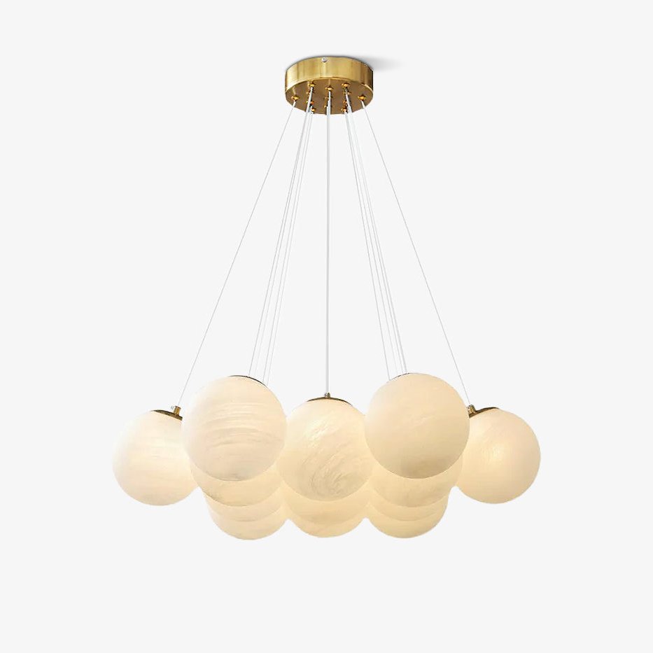 Celalissa Chandelier Glass Cluster Frosted Glass