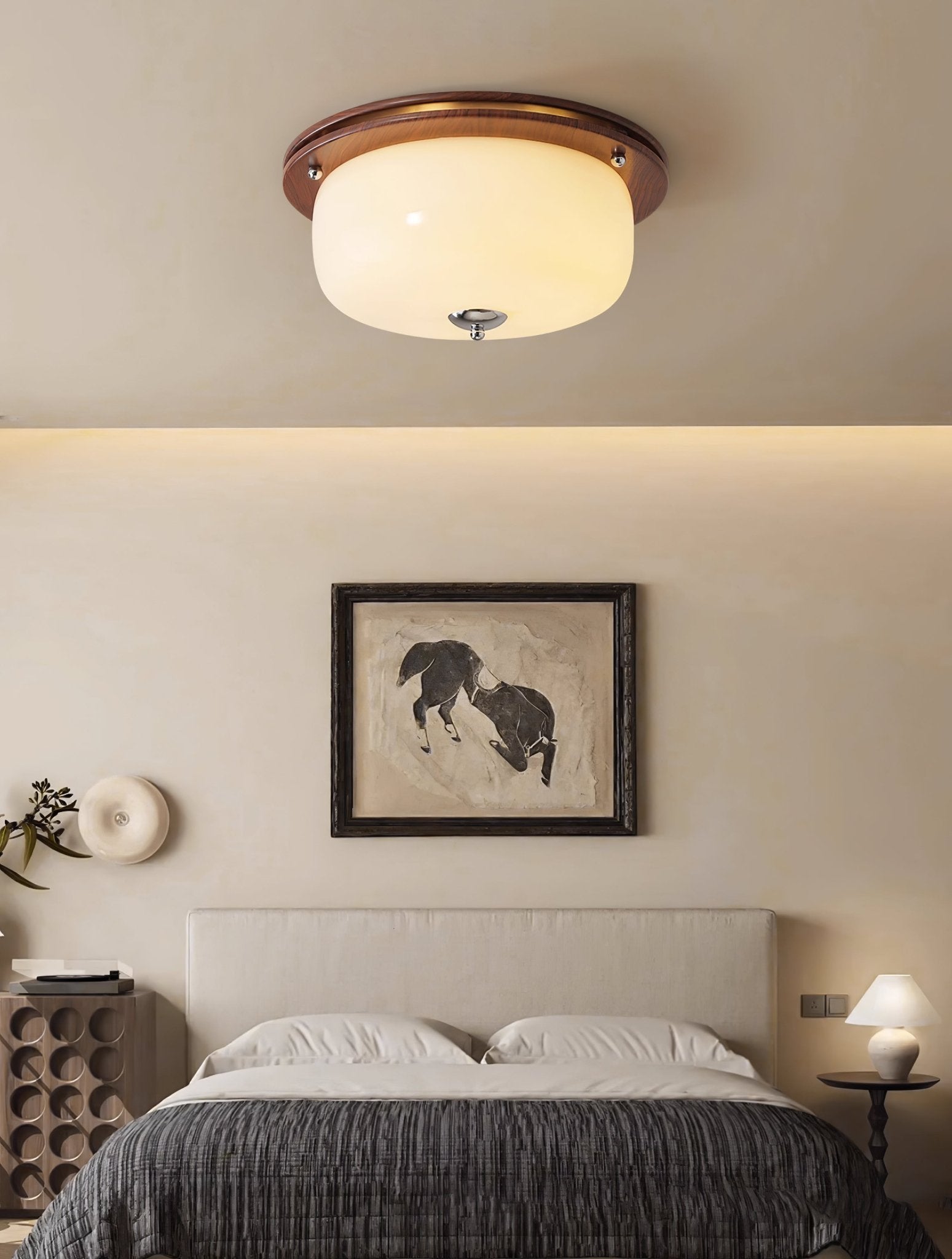 Vetheel Premium Nordic Art Dome Glass Ceiling Light
