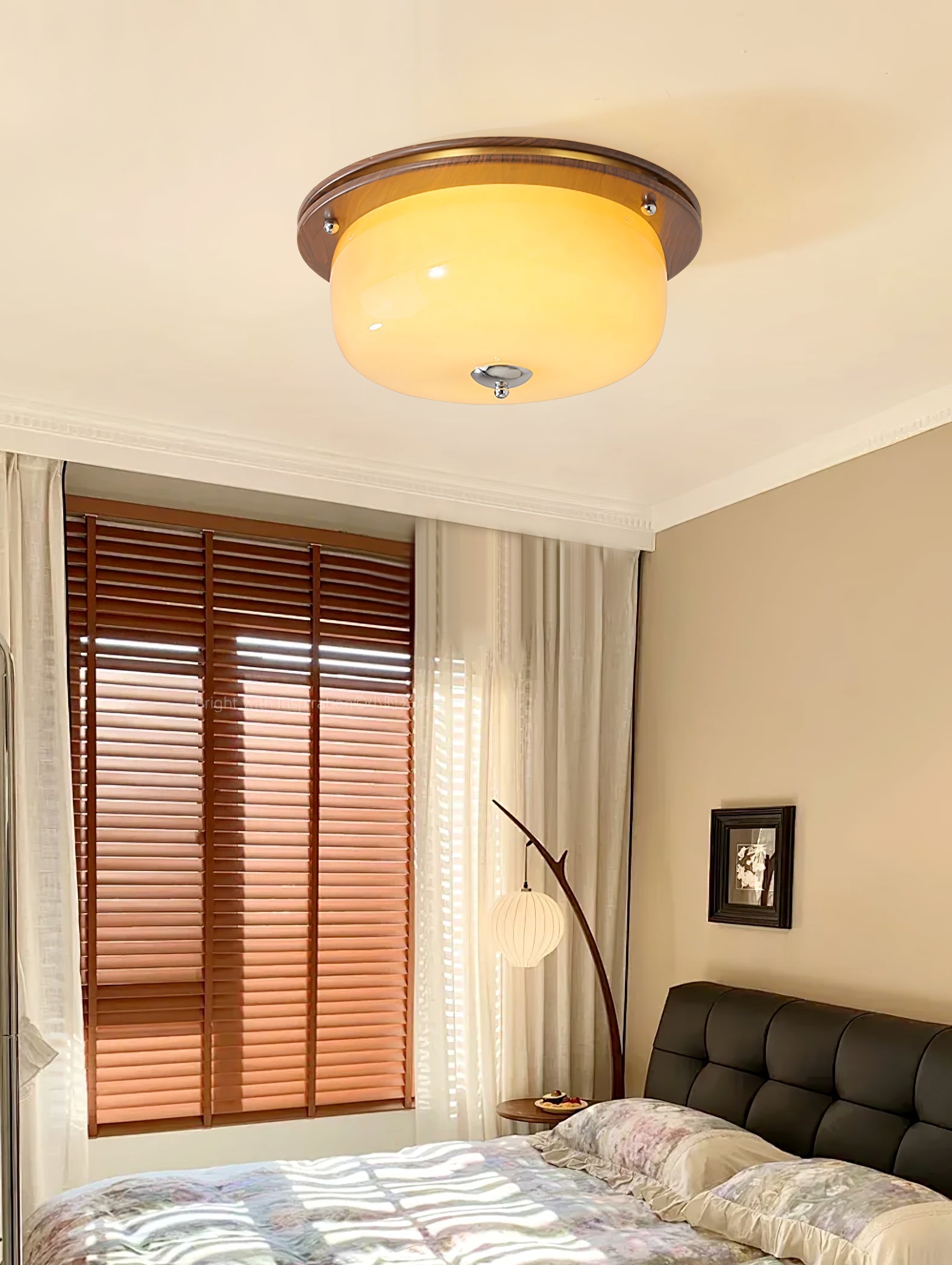 Vetheel Premium Nordic Art Dome Glass Ceiling Light