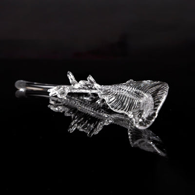 Aetherial Glass Leaf Chandelier