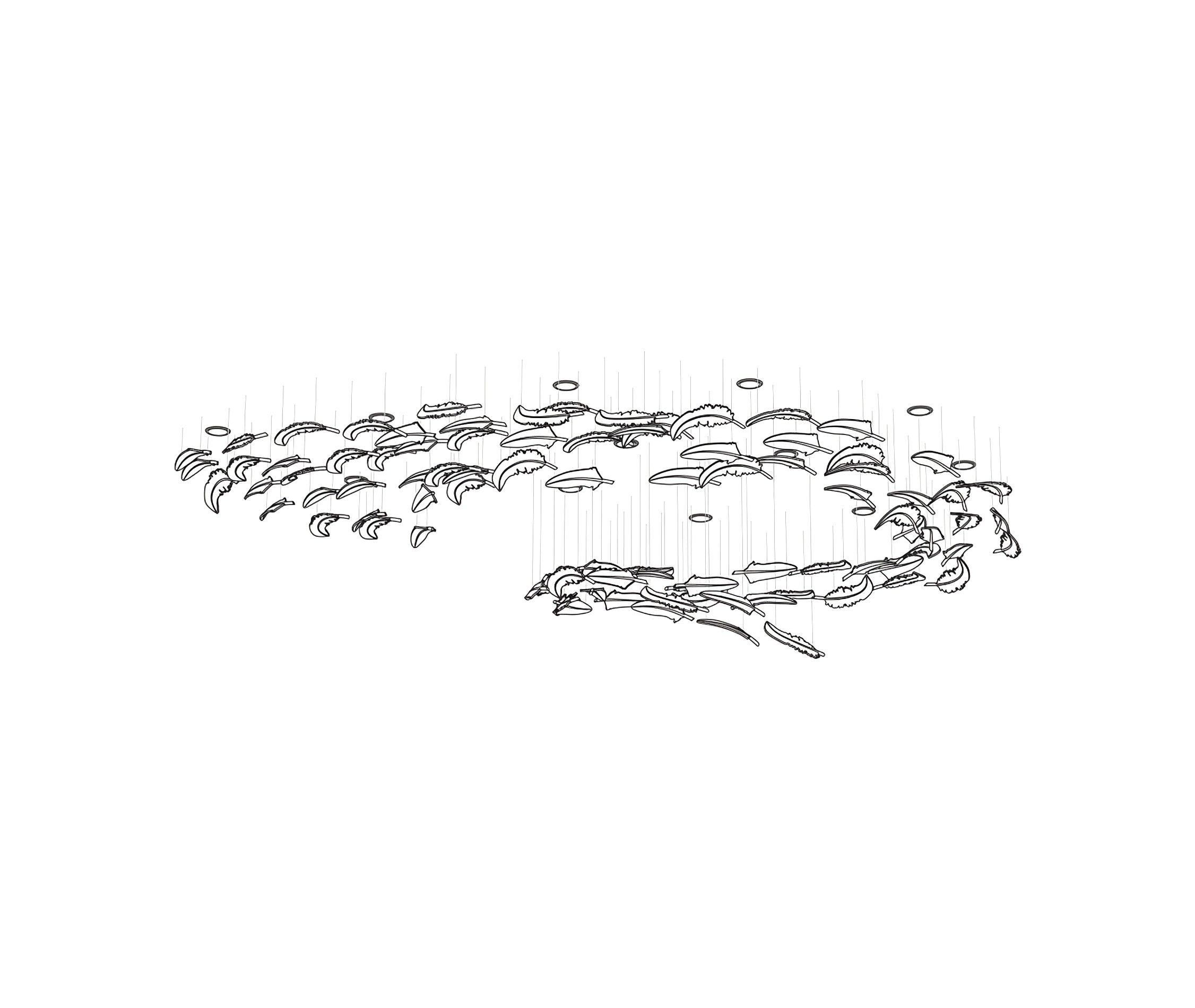 Aetherial Glass Leaf Chandelier