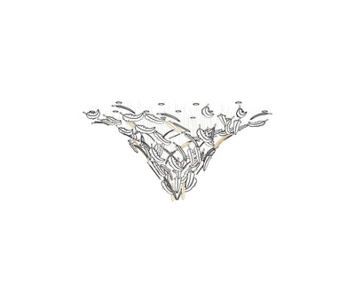 Aetherial Glass Leaf Chandelier