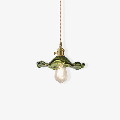 Lioralina Brass & Glass Vintage Pendant Light