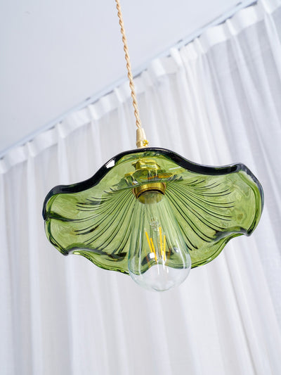 Lioralina Brass & Glass Vintage Pendant Light
