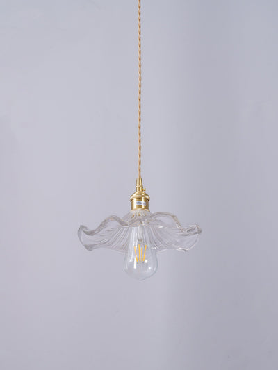 Lioralina Brass & Glass Vintage Pendant Light