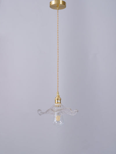 Lioralina Brass & Glass Vintage Pendant Light