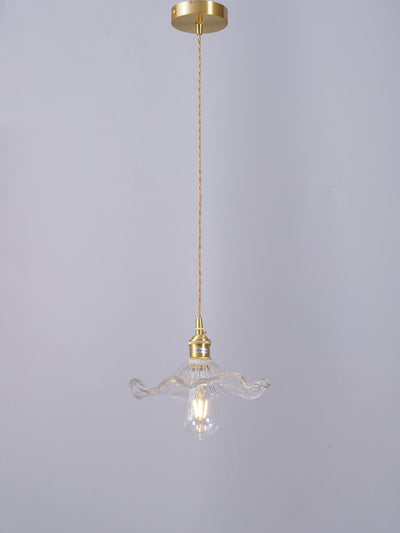 Lioralina Brass & Glass Vintage Pendant Light