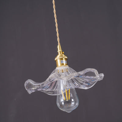 Lioralina Brass & Glass Vintage Pendant Light