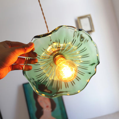 Lioralina Brass & Glass Vintage Pendant Light