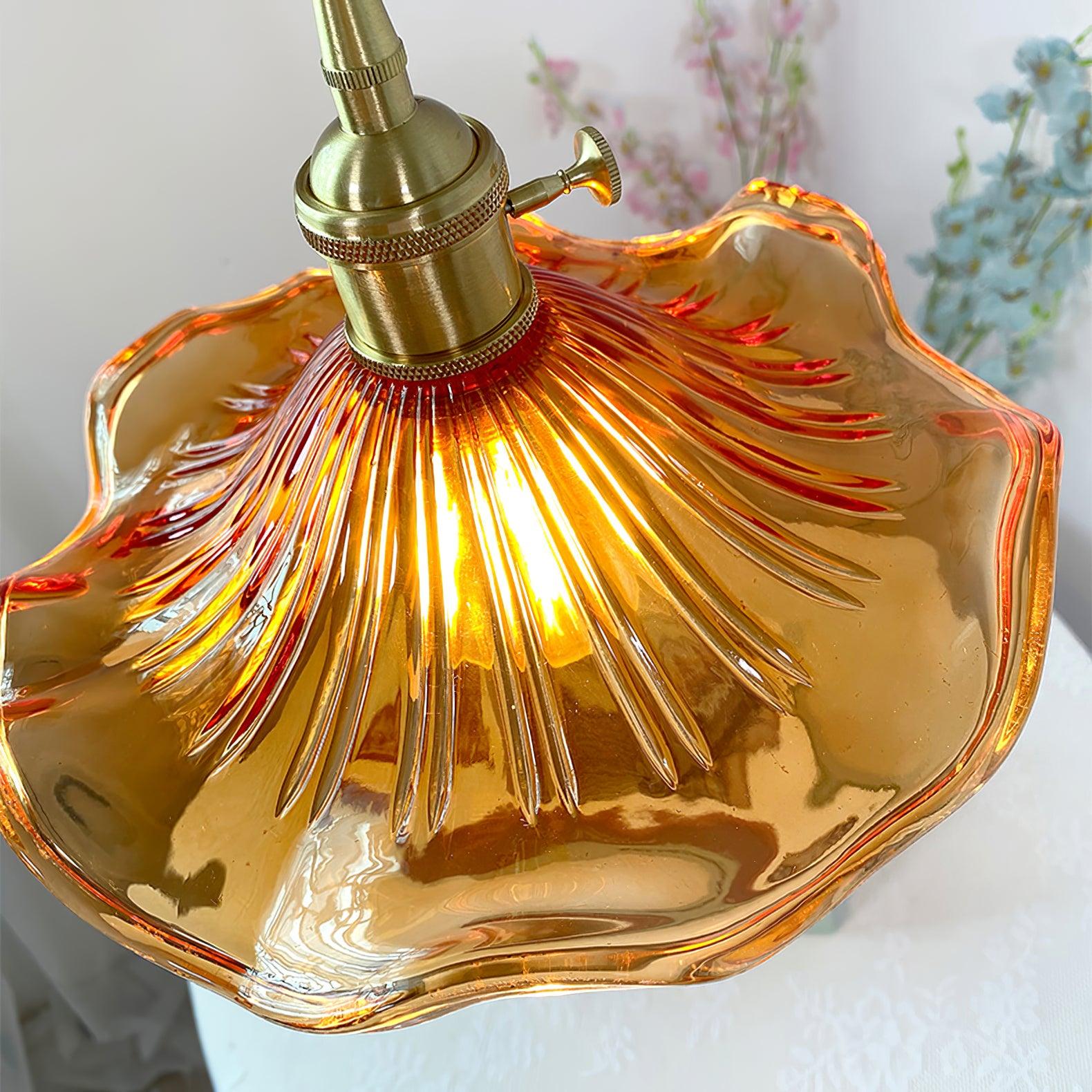 Lioralina Brass & Glass Vintage Pendant Light
