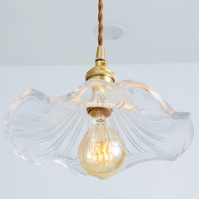 Lioralina Brass & Glass Vintage Pendant Light