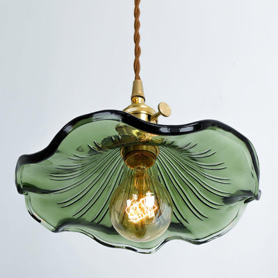 Lioralina Brass & Glass Vintage Pendant Light