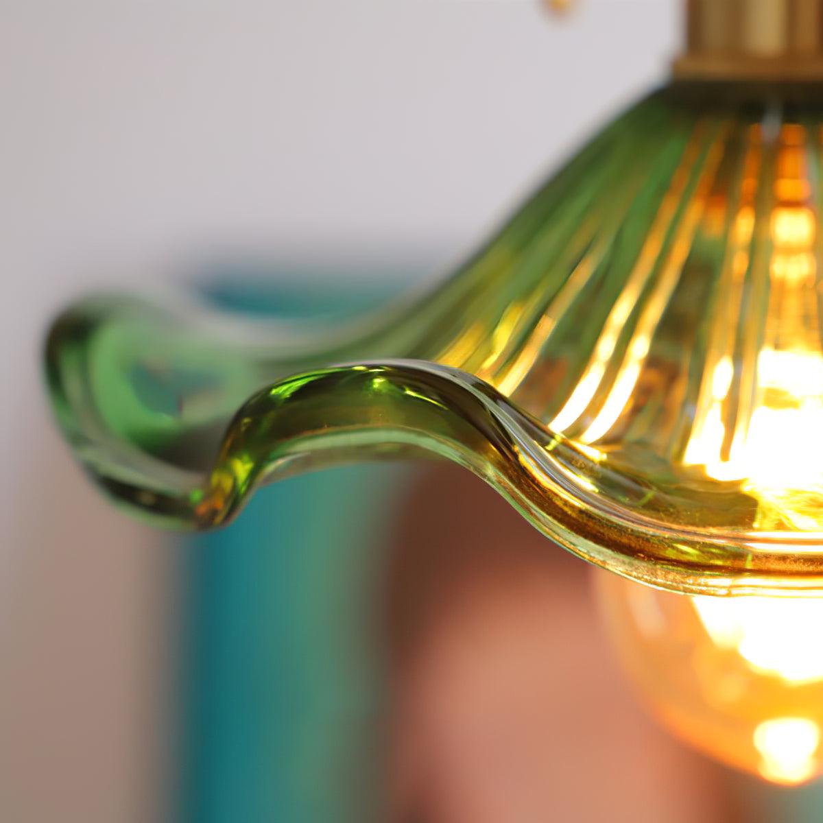 Lioralina Brass & Glass Vintage Pendant Light