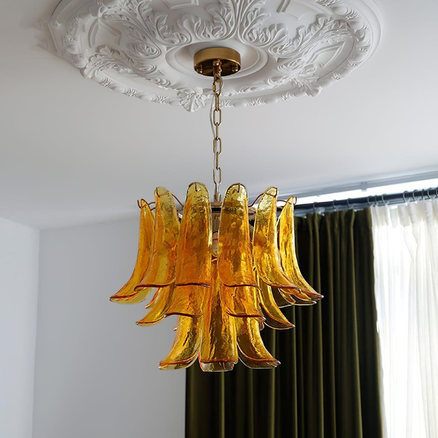Glyra Amber Bloom Chandelier