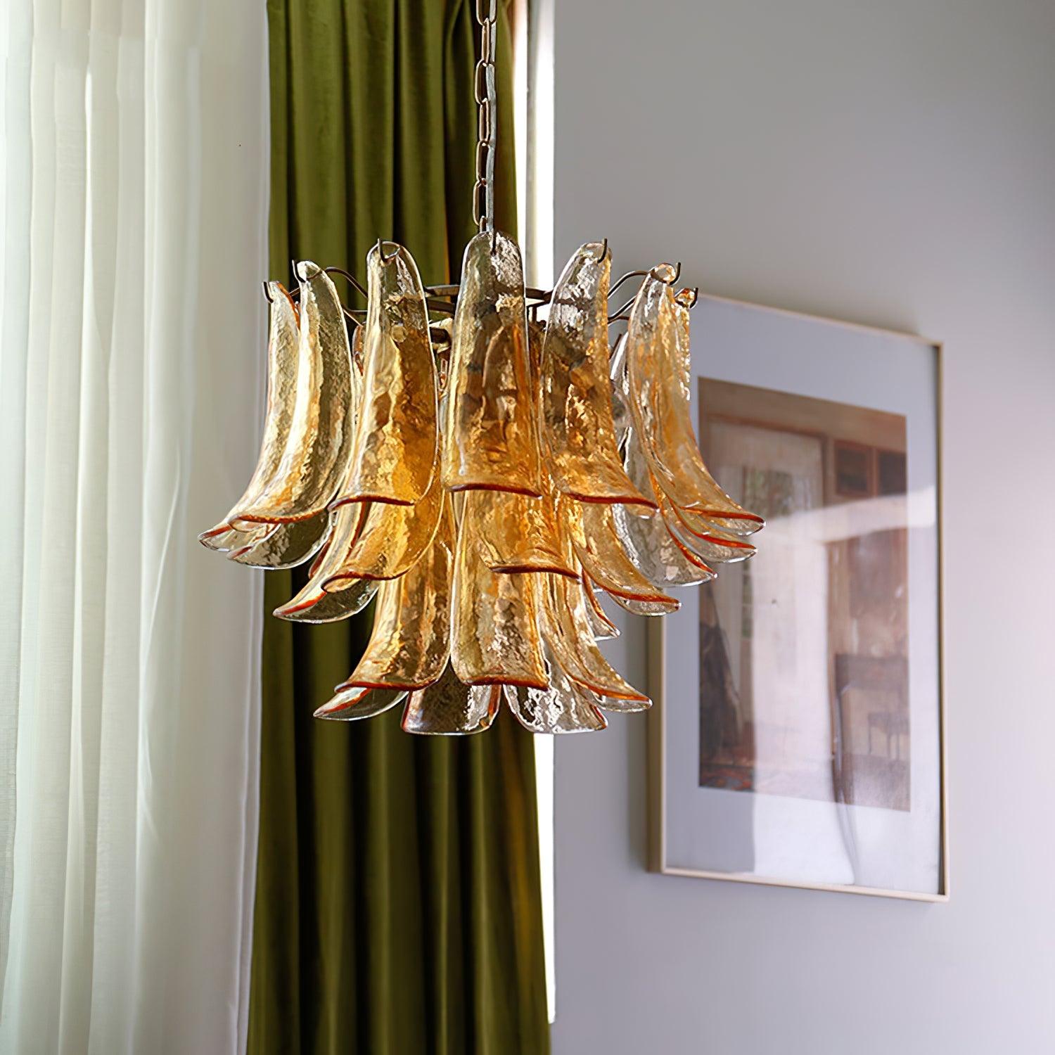 Glyra Amber Bloom Chandelier