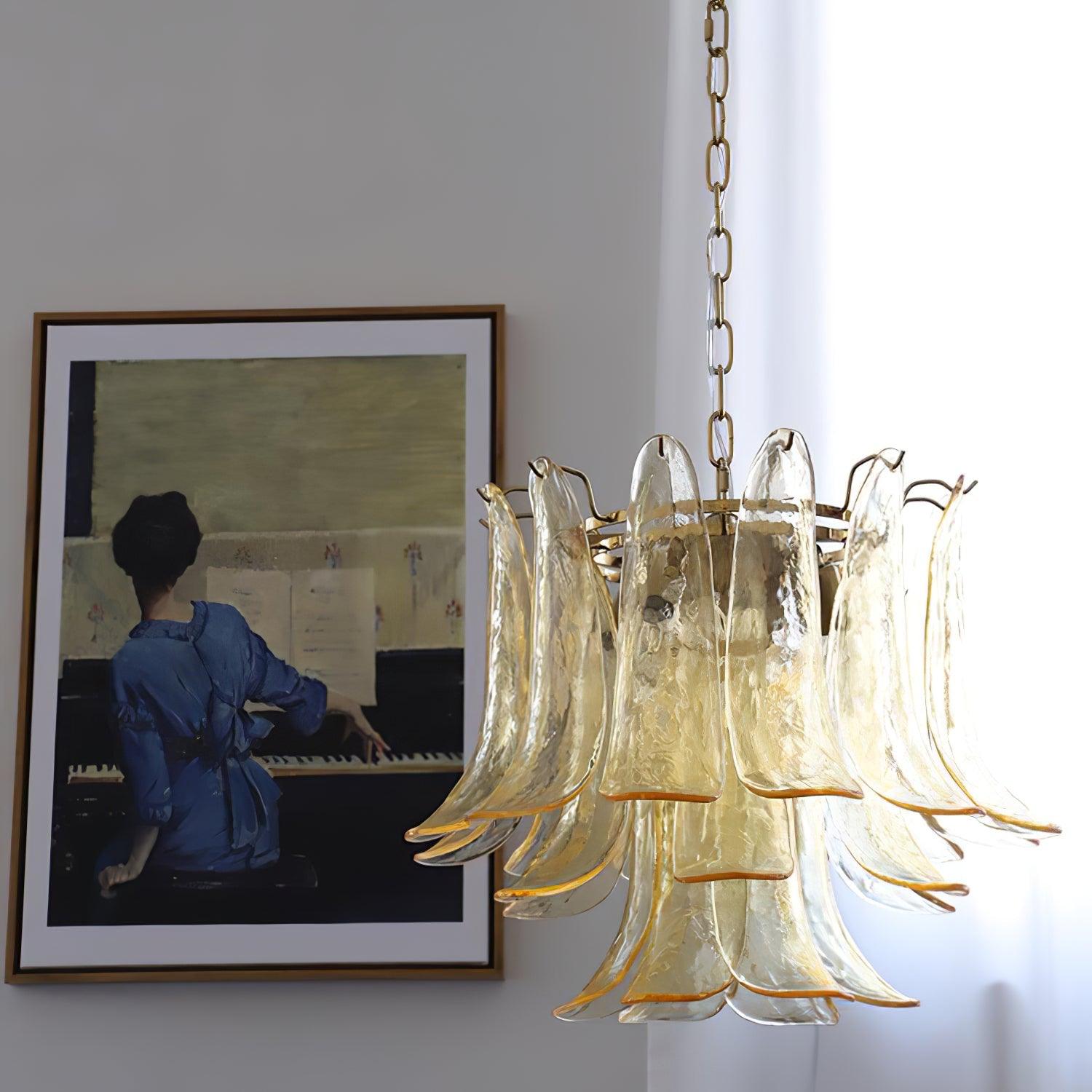 Glyra Amber Bloom Chandelier
