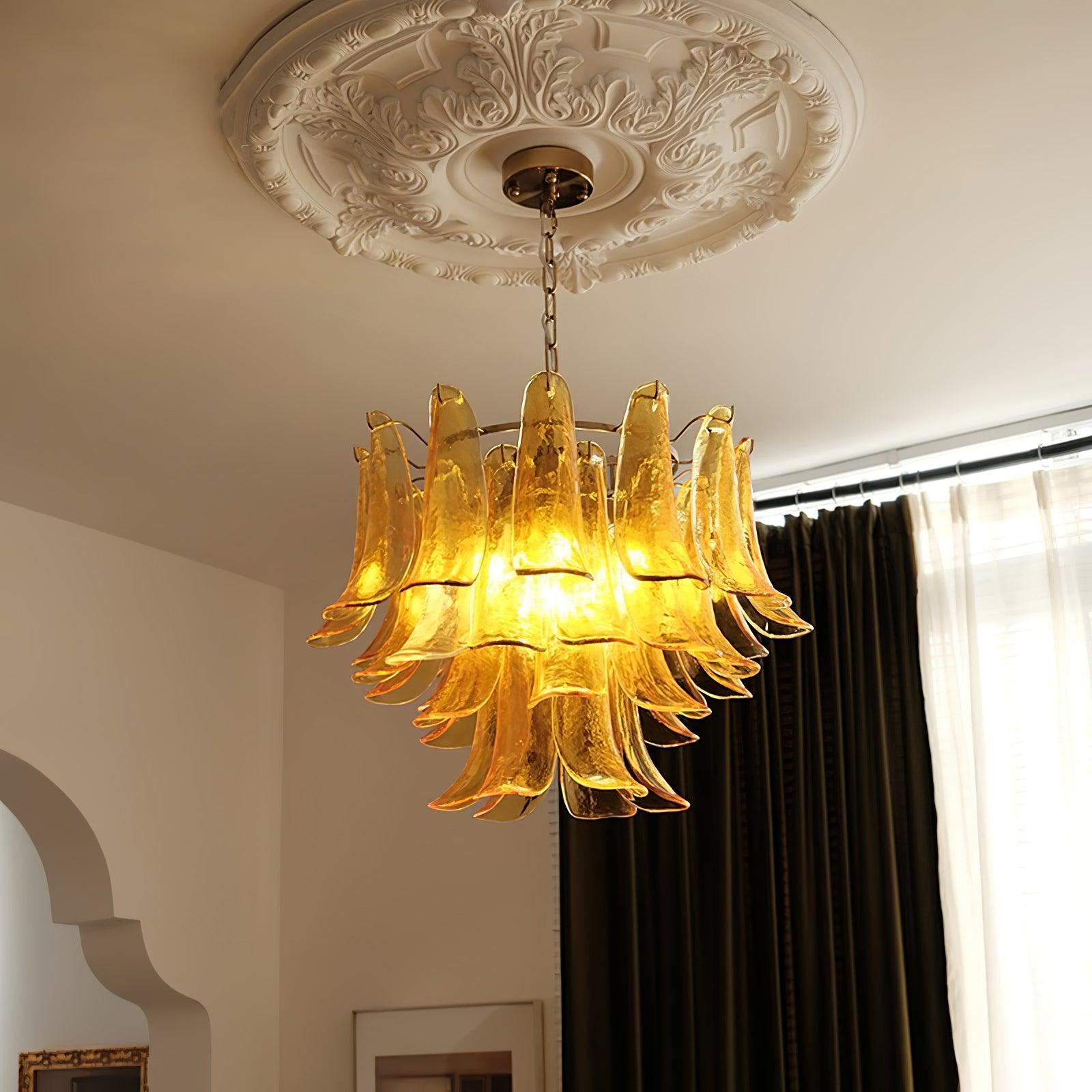Glyra Amber Bloom Chandelier