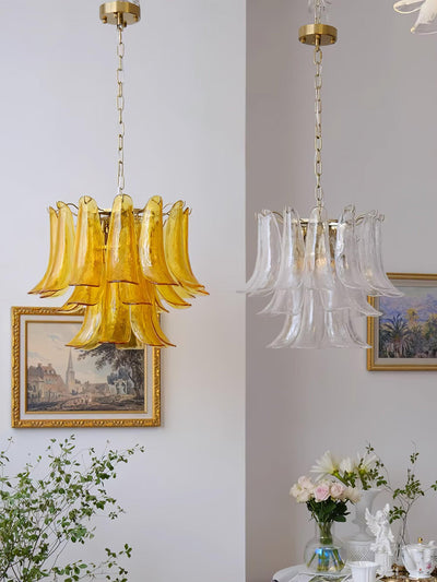 Glyra Amber Bloom Chandelier