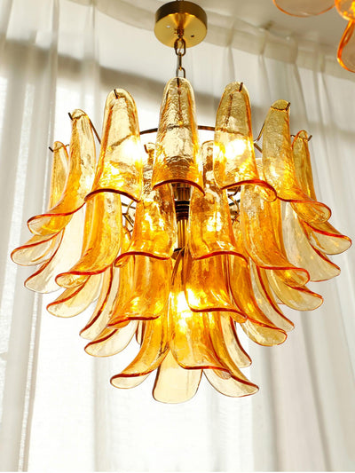 Glyra Amber Bloom Chandelier