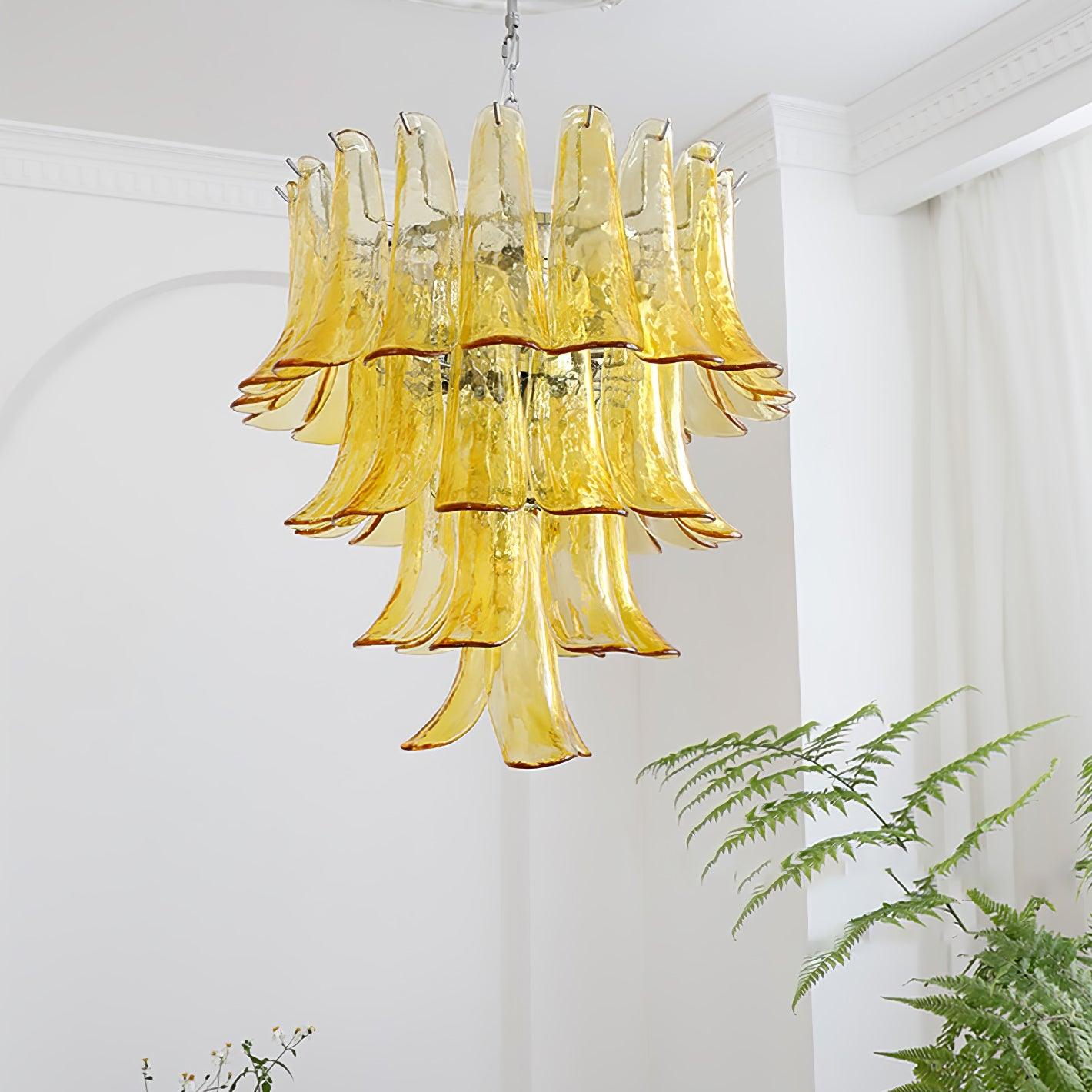 Glyra Amber Bloom Chandelier
