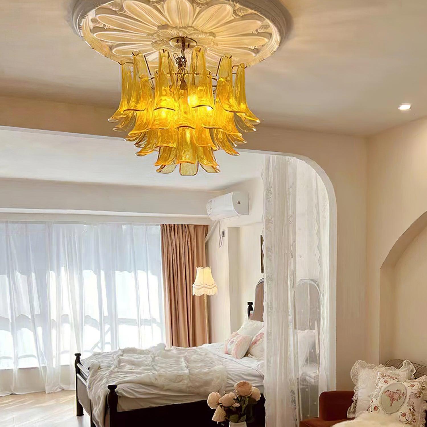 Glyra Amber Bloom Chandelier