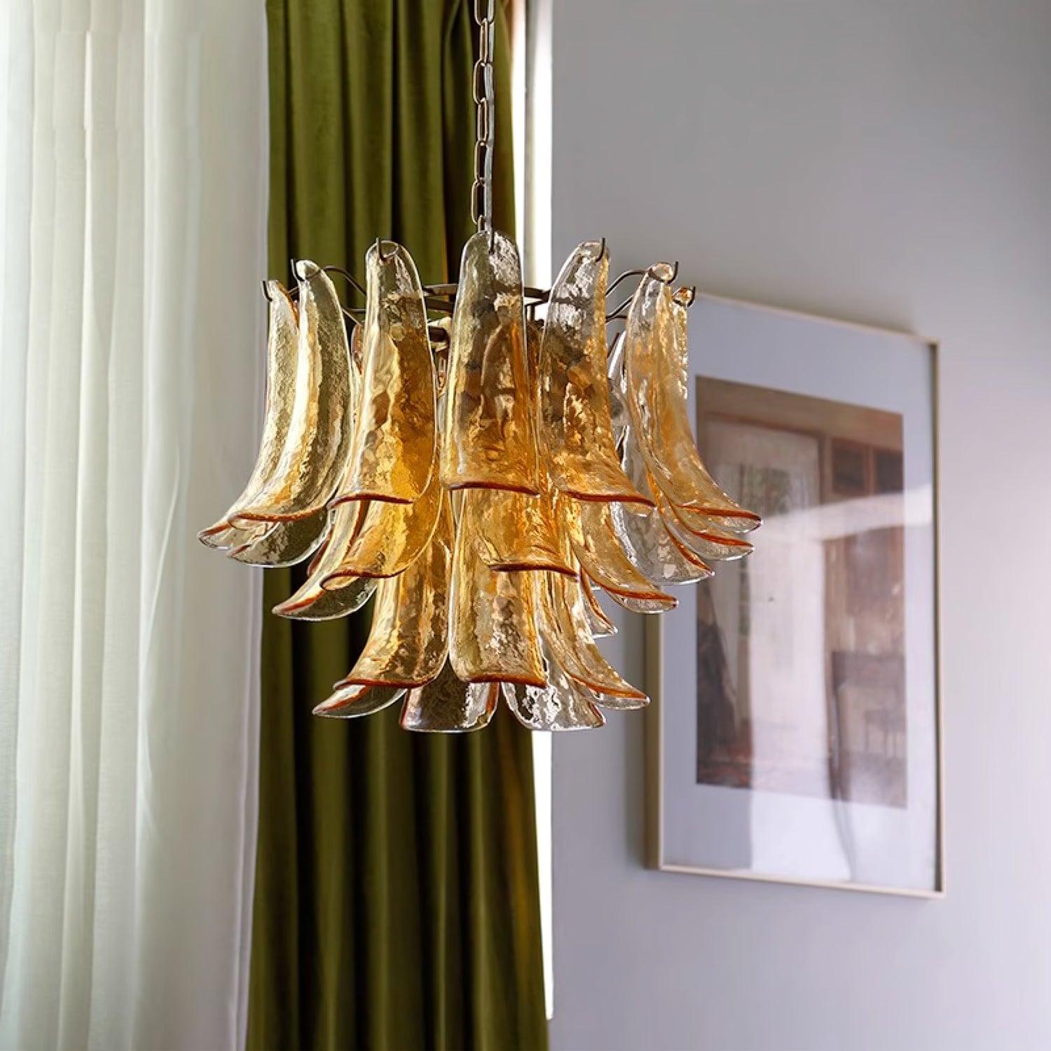 Glyra Amber Bloom Chandelier