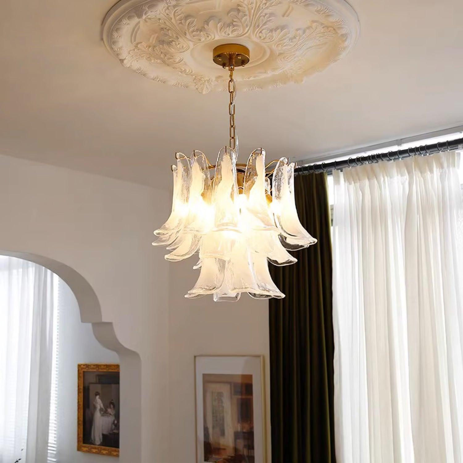 Glyra Amber Bloom Chandelier
