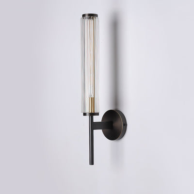 Faylen Premium Linear Brass Glass Wall Light