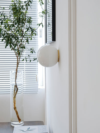 Celorira Modern Minimalist Mini Orb Glass Wall Lamp