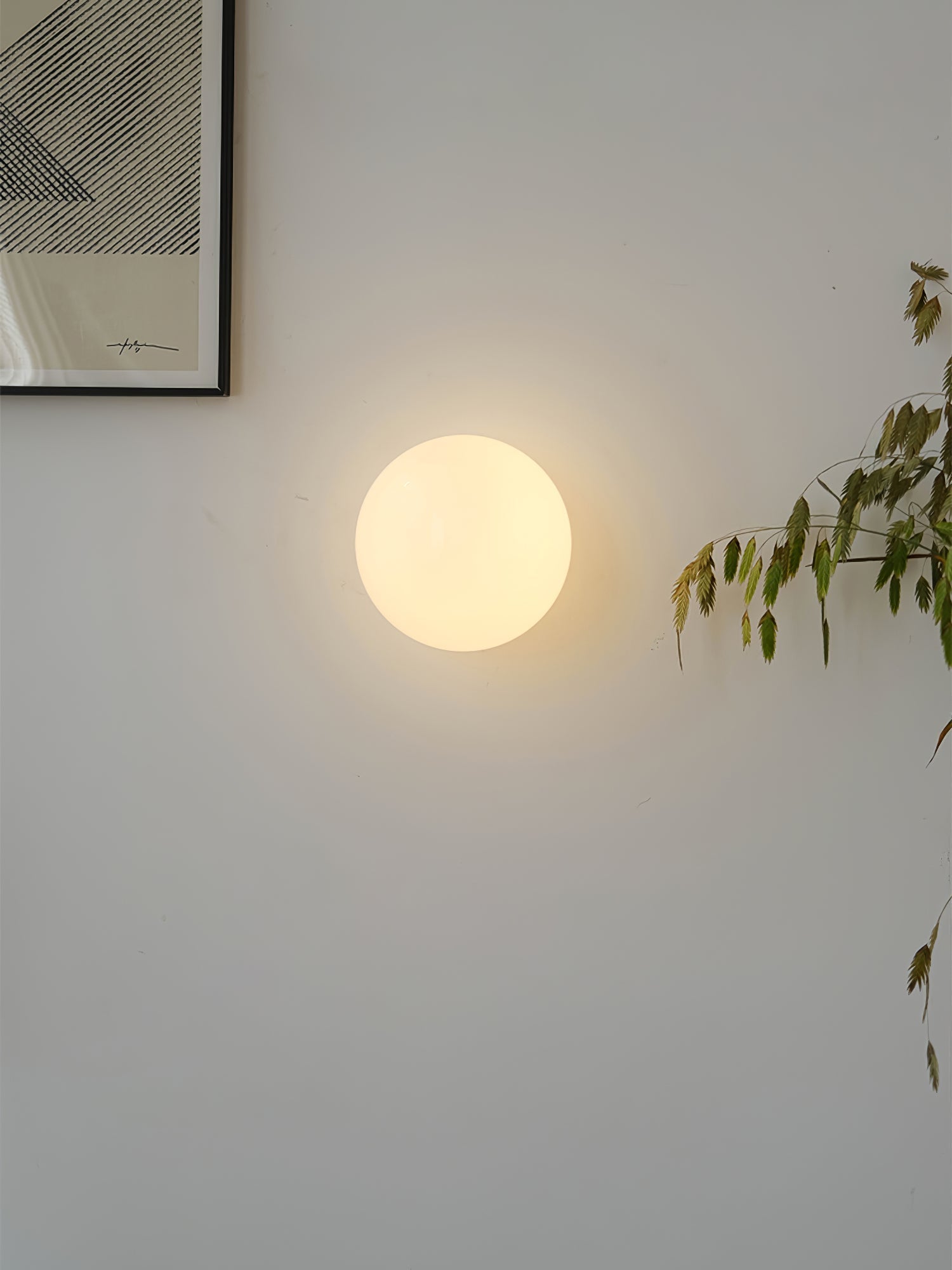 Celorira Modern Minimalist Mini Orb Glass Wall Lamp