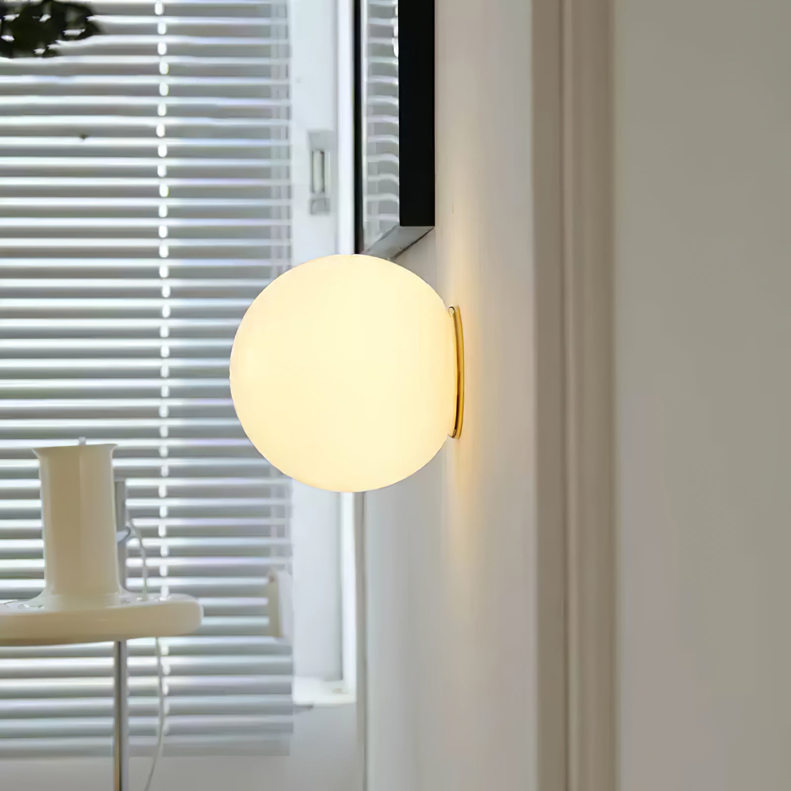 Celorira Modern Minimalist Mini Orb Glass Wall Lamp