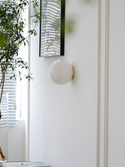 Celorira Modern Minimalist Mini Orb Glass Wall Lamp