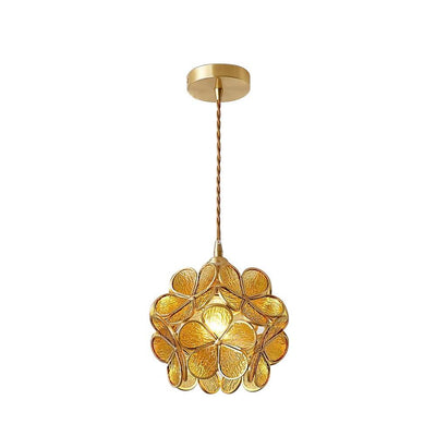 Velelise Pendant Lamp Glass Petal Shaped Kitchen