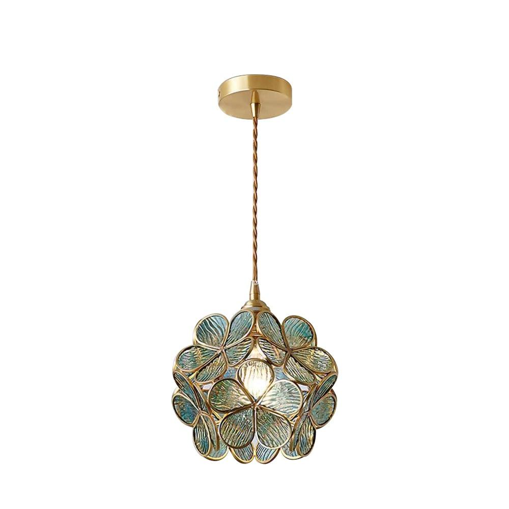 Velelise Pendant Lamp Glass Petal Shaped Kitchen