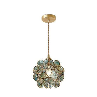 Velelise Pendant Lamp Glass Petal Shaped Kitchen