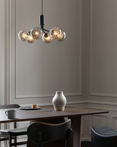 Eirelelle Pendant Lamp Glass Globe Cluster Brass