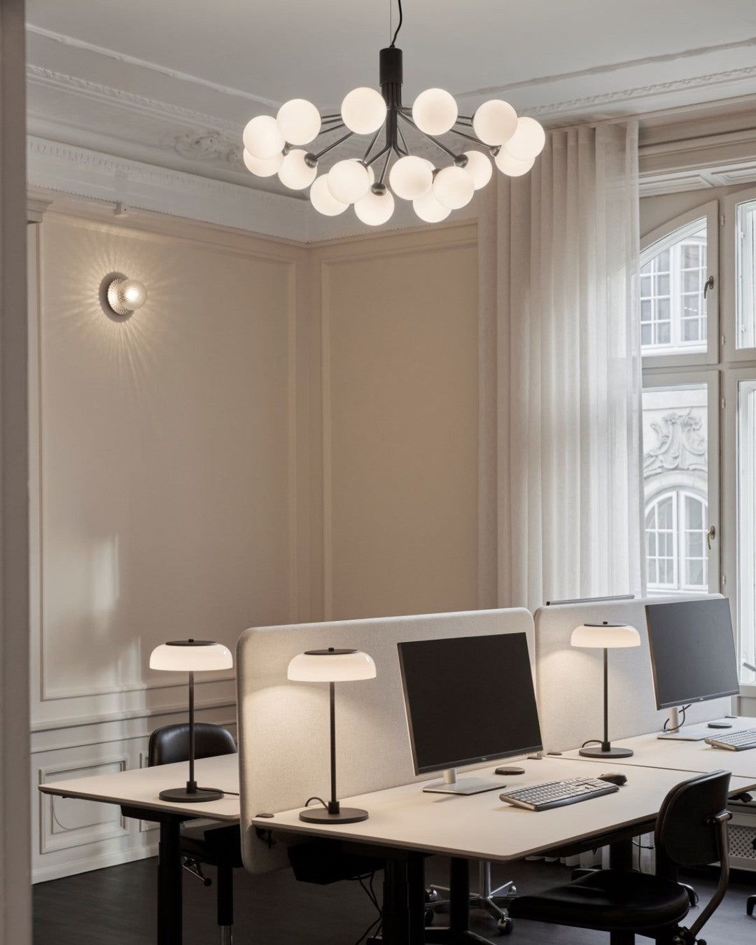 Eirelelle Pendant Lamp Glass Globe Cluster Brass