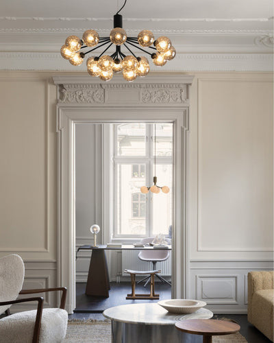 Eirelelle Pendant Lamp Glass Globe Cluster Brass