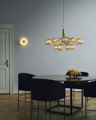 Eirelelle Pendant Lamp Glass Globe Cluster Brass