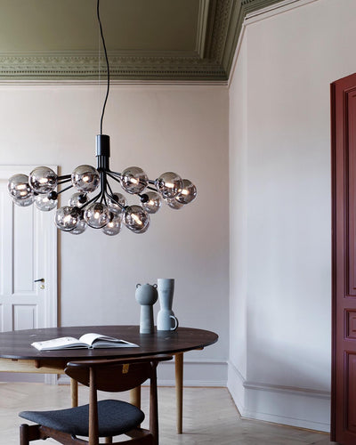 Eirelelle Pendant Lamp Glass Globe Cluster Brass