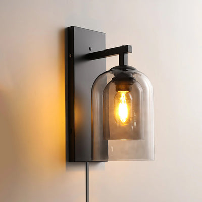 Celerira Nordic Art Tubular Plug-in Glass Wall Lamp