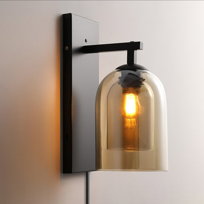 Celerira Nordic Art Tubular Plug-in Glass Wall Lamp