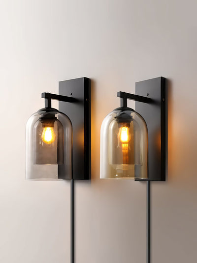 Celerira Nordic Art Tubular Plug-in Glass Wall Lamp