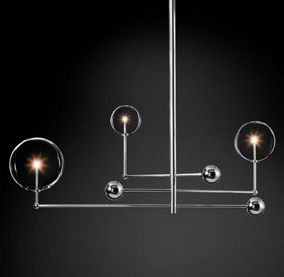 Orbit Contemporary Glass Chandelier